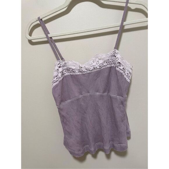 Free People Purple Lace Tank Top Size XS - Picture 1 of 7